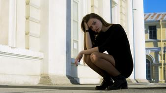 street Girl Alone