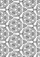 white background with patterns for coloring