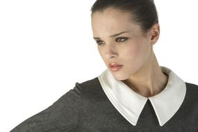 attractive Young Woman looking aside