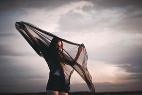 Sky Cloud fashion girl