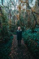 dark Forest Path Girl