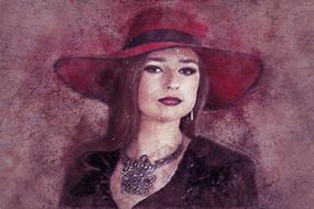 woman as a art vintage