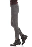 girl in gray fashion trousers