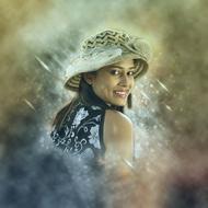 abstract clipart of Actress Model Girl