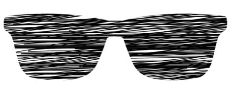black glasses icon