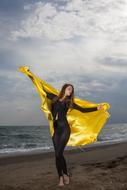 Beautiful Model on Beach
