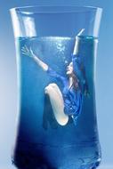 Woman Water Submerged