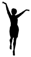 silhouette woman lady slim