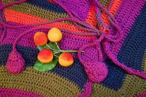 colorful Bolero Garment Crocheted