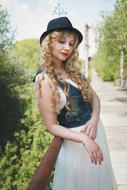 girl in Retro costume