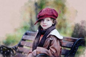 Art Portrait of boy