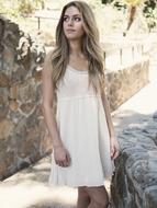 Beautiful Girl Smiling model at summer