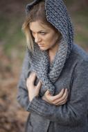 Fashion Shoot of Model Woman poor