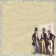 background template vintage men
