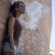 Portrait of Woman vape Fashion