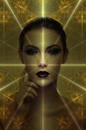 clipart of spiritual woman rays heaven