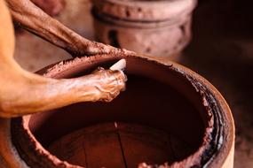 Pottery Craft Workers hands