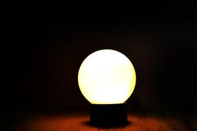 luminous ball shaped lamp