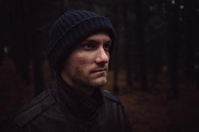 Guy Man Face at autumn