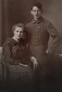 old photo of a married couple
