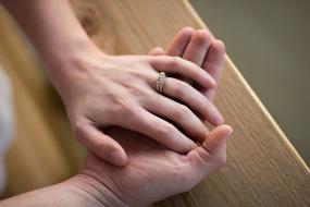 Man and Woman wedding hands