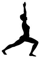 silhouette yoga woman girl young