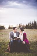 Affection Couple at nature