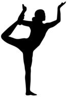 exercise female fitness girl silhouette
