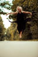 Girl Woman Beauty jump