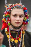 Bulgarian Woman With Traditional Jewellery