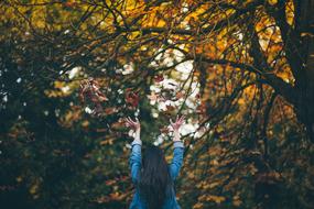 woman Girl at park