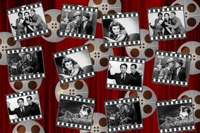 black and white movies stars rolls