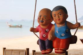 Grandma Grandpa Pensioners as a funny figurines