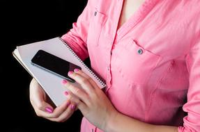 Pink Sweet Shirt and phone