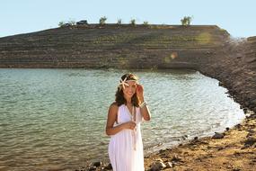 girl at Lake Water Nature