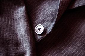 button on men's suit