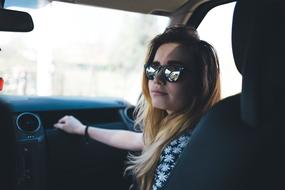 woman in Car