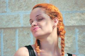 redhead Girl Beauty face