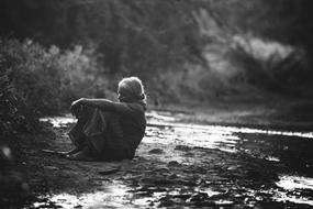 Monochrome Black And White Woman