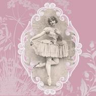 ballerina on vintage lace