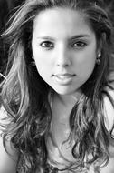 black white Woman nice Face