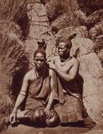 African Zulu Woman in monochrome photo