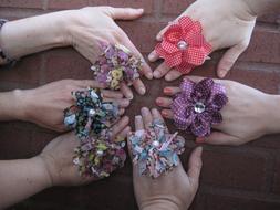 Hands Female flower