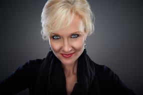 Portrait of blond Woman Face