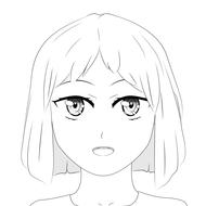 cartoon drawing anime manga girl