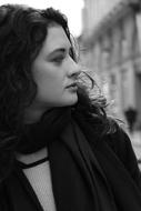 Young Model in the city