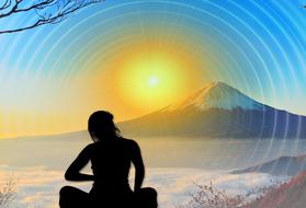 meditation positive think person