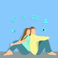 social media concept communication