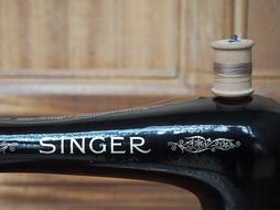 Sewing Machine Singer close-up