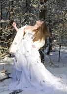 woman as a winter fairytale